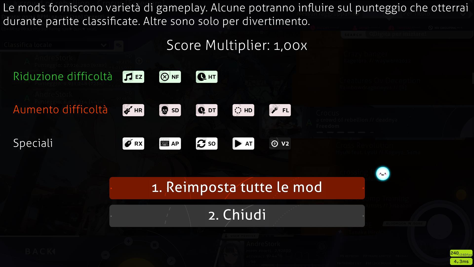 Mod chooser